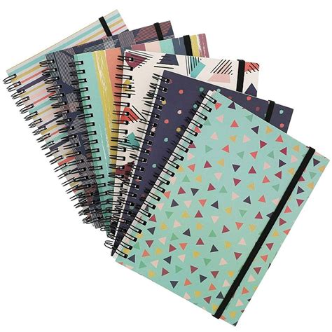 6-Pack College Ruled Spiral Notebooks Writing Note Book Schools 90s ...