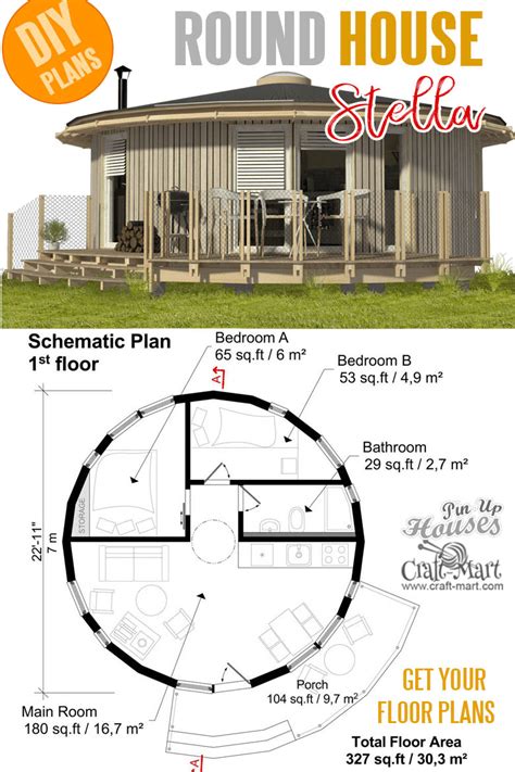 Drawing & Illustration Architectural Drawings Art & Collectibles 1 Loft House Small House Plans ...