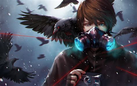 Mystic Crow Guardian - Anime HD Wallpaper by Unodu