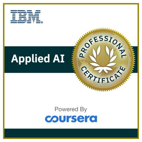 IBM Applied AI Professional Certificate - Credly