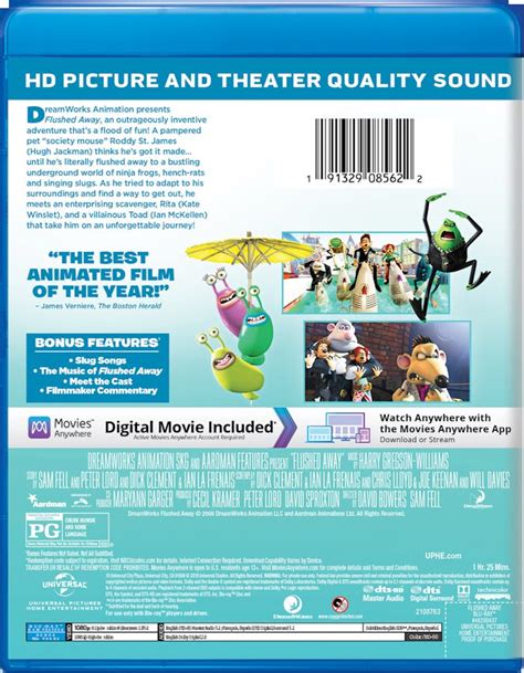 Buy Flushed Away Blu-ray + Digital HD Blu-ray | GRUV