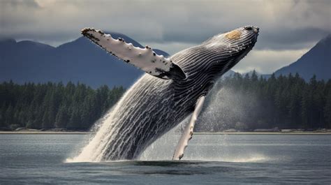 Premium Photo | Blue whale jumping in the ocean