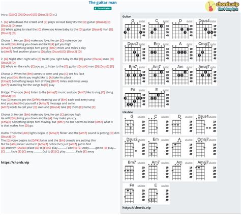 Chord: The guitar man - tab, song lyric, sheet, guitar, ukulele ...