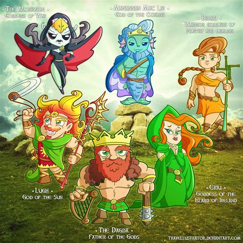 Meet the Tuatha De Danann by travellustrator on DeviantArt