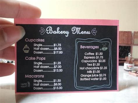 Bakery Menu | Bakery menu, Bakery, Home bakery business