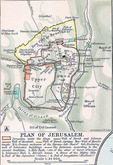 Map of Ancient Jerusalem Jerusalem Map, Ancient Jerusalem, Ancient ...