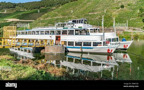 Passenger Ship on river mosel on a beautiful summer day Stock Photo - Alamy