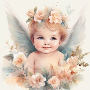 Baby Angels Clipart 11JPG, Cute Child Angels Clipart, Angel Art ...