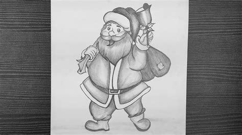 How To Draw Santa Claus With Pencil || Santa Claus Drawing || Christmas Drawing Ideas || Pencil ...