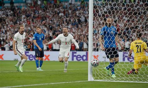 England's Luke Shaw breaks EUROs record with first international goal ...