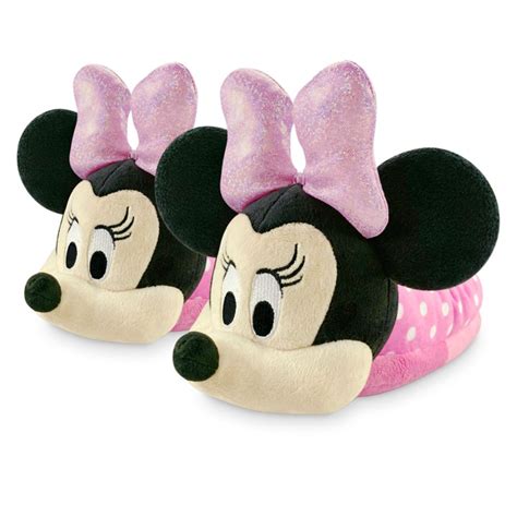 Minnie Mouse Slippers for Kids | shopDisney | Mickey mouse slippers, Minnie mouse slippers ...