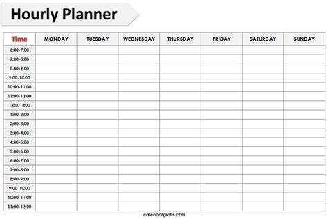 Pin on Weekly Schedule Template