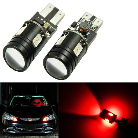 Xotic Tech Red 9W Cree LED Bulbs Car Parking Lights sidemarker 168 194 ...