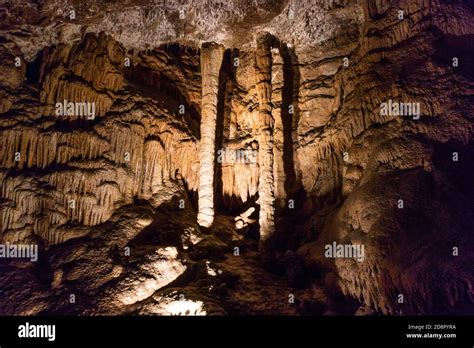 Beautiful Jura natural underground caves in France Stock Photo - Alamy