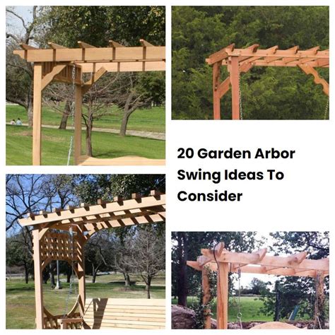 20 Garden Arbor Swing Ideas To Consider | SharonSable