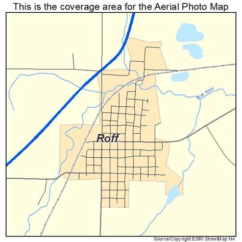 Aerial Photography Map of Roff, OK Oklahoma