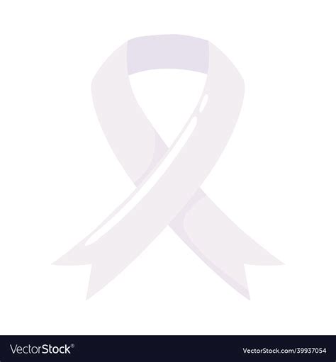 White ribbon emblem Royalty Free Vector Image - VectorStock