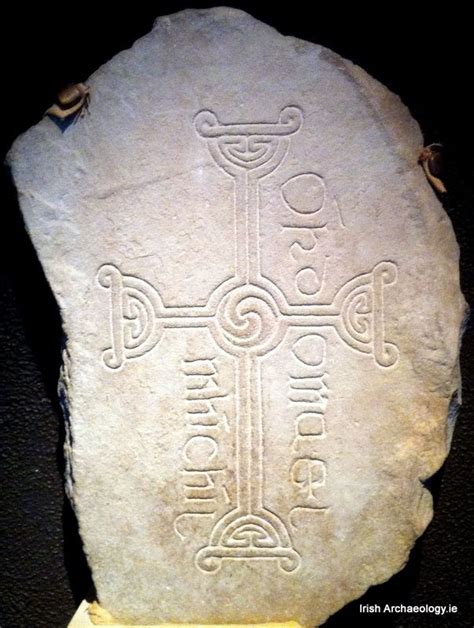 An Early Christian cross slab from Clonmacnoise, Co. Offaly, Ireland ...