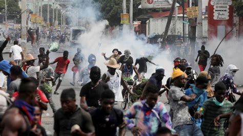 Haitians protest government’s call for foreign police forces