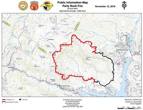 Evacuations continue for Party Rock Fire in North Carolina - Wildfire Today