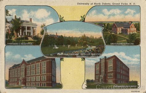 University of North Dakota Grand Forks, ND Postcard