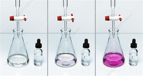 Acid-base titration - Stock Image - C043/0474 - Science Photo Library