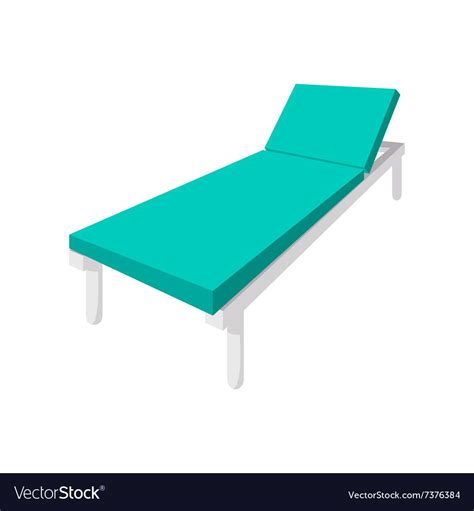 Hospital bed cartoon icon Royalty Free Vector Image