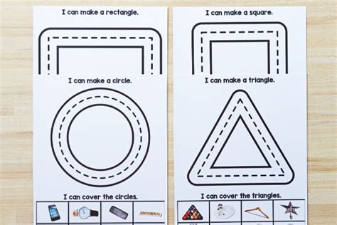 Free Printable Playdough Mats Shapes - Printable Templates by Nora