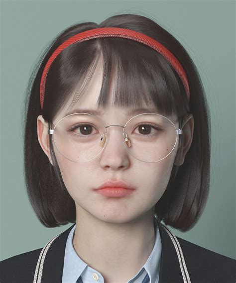 ArtStation - School Girl, seokyun Jang 3d Model Character, Character Modeling, Character Art ...