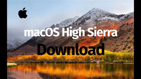 How to Download macOS High Sierra - YouTube