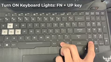 How to Turn On/Off Keyboard Lights on ASUS TUF Gaming laptop - YouTube