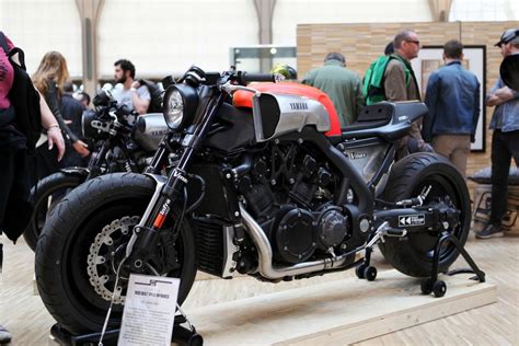 Custom Yamaha Vmax at the Paris Shed show : motorcycles