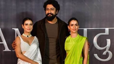 Sam Bahadur teaser launch: Fatima Sana Sheikh, Sanya Malhotra wear sarees; Vicky Kaushal keeps ...