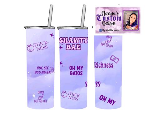 Shawty Bae Tumbler Wrap - Etsy