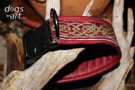 Celtic Dog Collar Leather Celtic Knots Collar With Buckle - Etsy