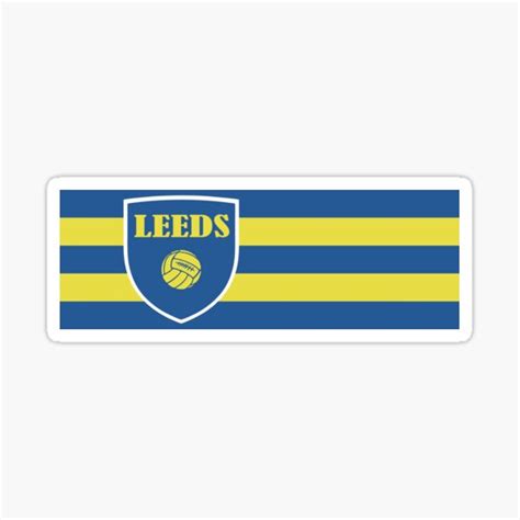 "Leeds long flag" Sticker for Sale by slemanfans | Redbubble