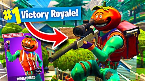 THE *NEW* TOMATO HEAD SKIN IS INSANE! (Fortnite Battle Royale "TOMATOHEAD" Skin) - YouTube