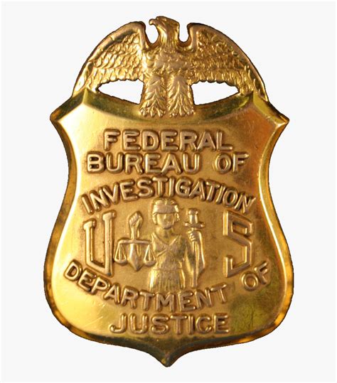 Real Fbi Badge Special Agent, HD Png Download - kindpng