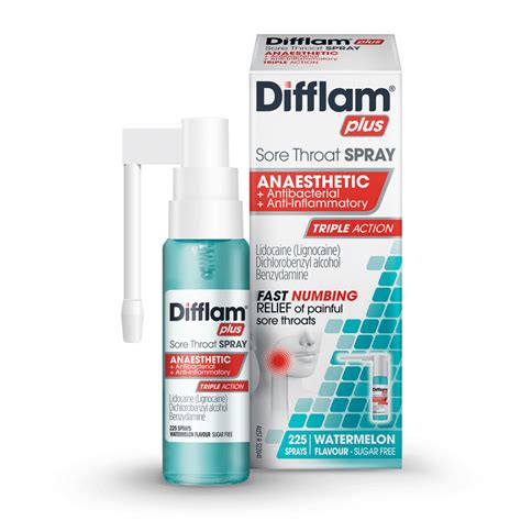 Difflam Plus Anaesthetic Sore Throat Spray - Difflam