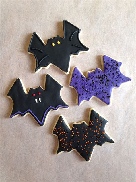 Halloween Bats Cookies Halloween Bat Cookies, Halloween Desserts ...