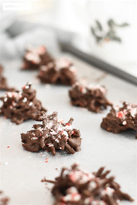 DARK CHOCOLATE PEPPERMINT CHOW MEIN CLUSTERS