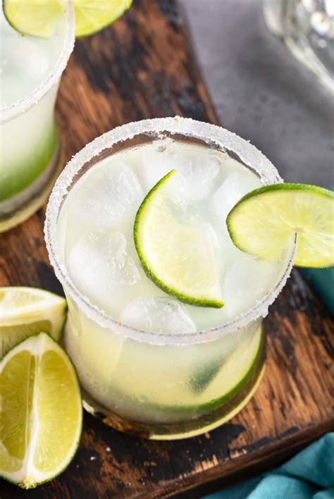 Classic Margaritas (no mix - 4 ingredients!) - The Chunky Chef