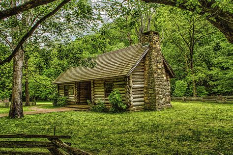 The Old Log Cabin Photograph by Robert Hebert - Pixels