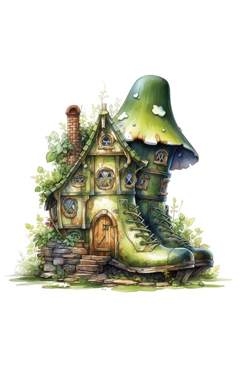 Fairy Boot House, Tiny House, Fairy House, Miniature Home, Fantasy ...