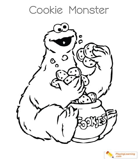 Baby Cookie Monster Coloring Pages Coloring Pages