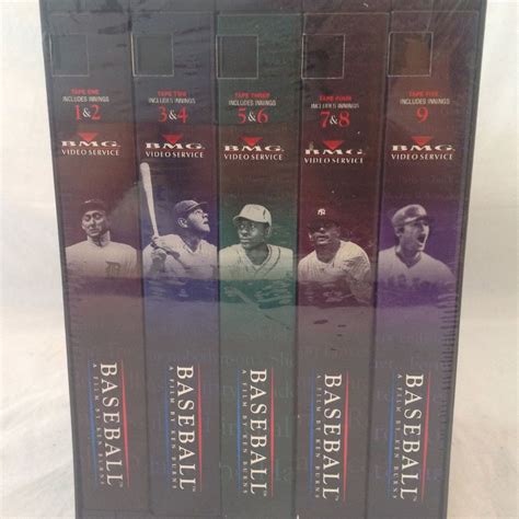 Ken Burns Baseball Documentary 9 Episodes 5 VHS Tapes New in Box | Vhs ...