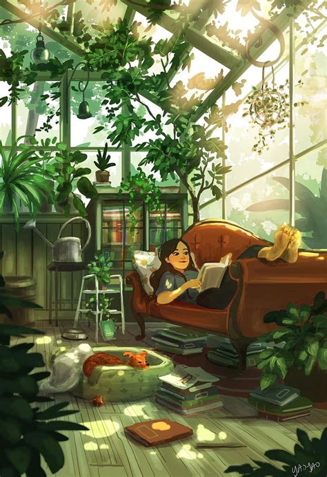 Relaxing Cartoon Background