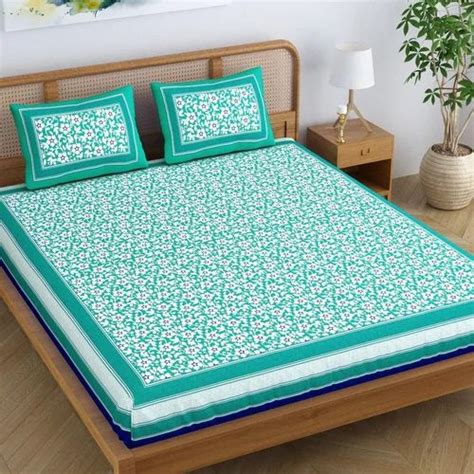 Cotton Printed Double Bed Bedsheet at Rs 381/piece | डबल बेड शीट in ...