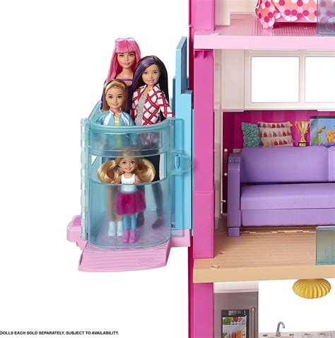 Barbie Dreamhouse Dollhouse with Wheelchair Accessible Elevator, Pool