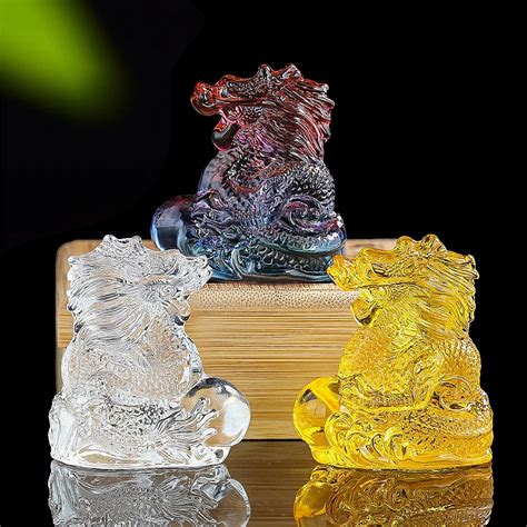 Multi-colored Miniature Crystal Dragon Figurine – HighEmporium.com